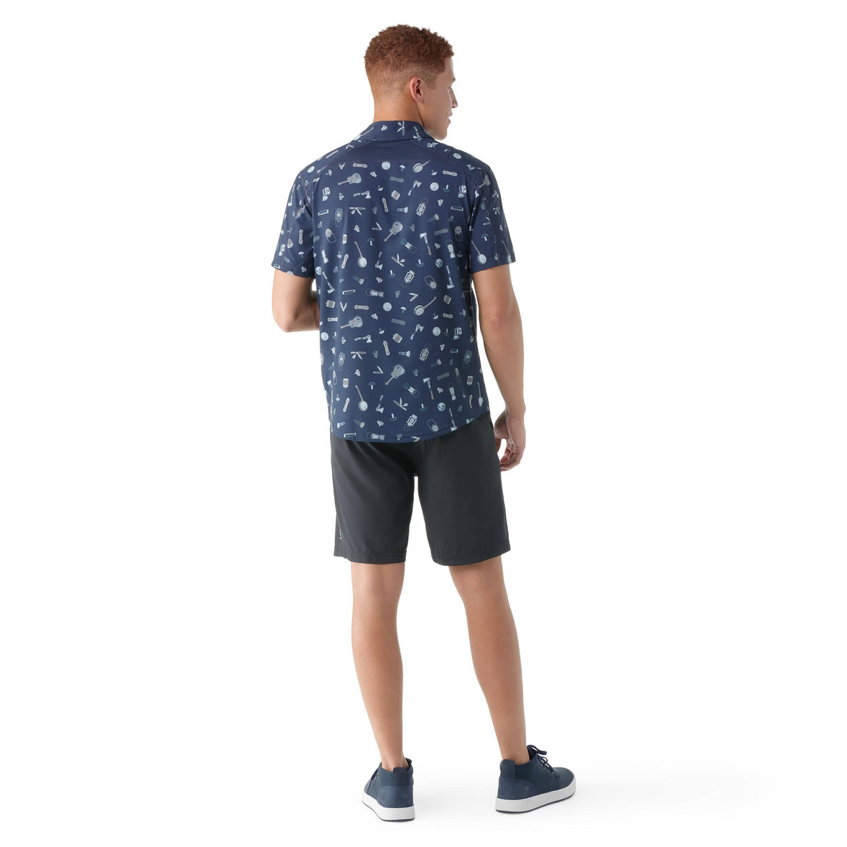 Smartwool Mens Printed Short-Sleeve Button Down  -