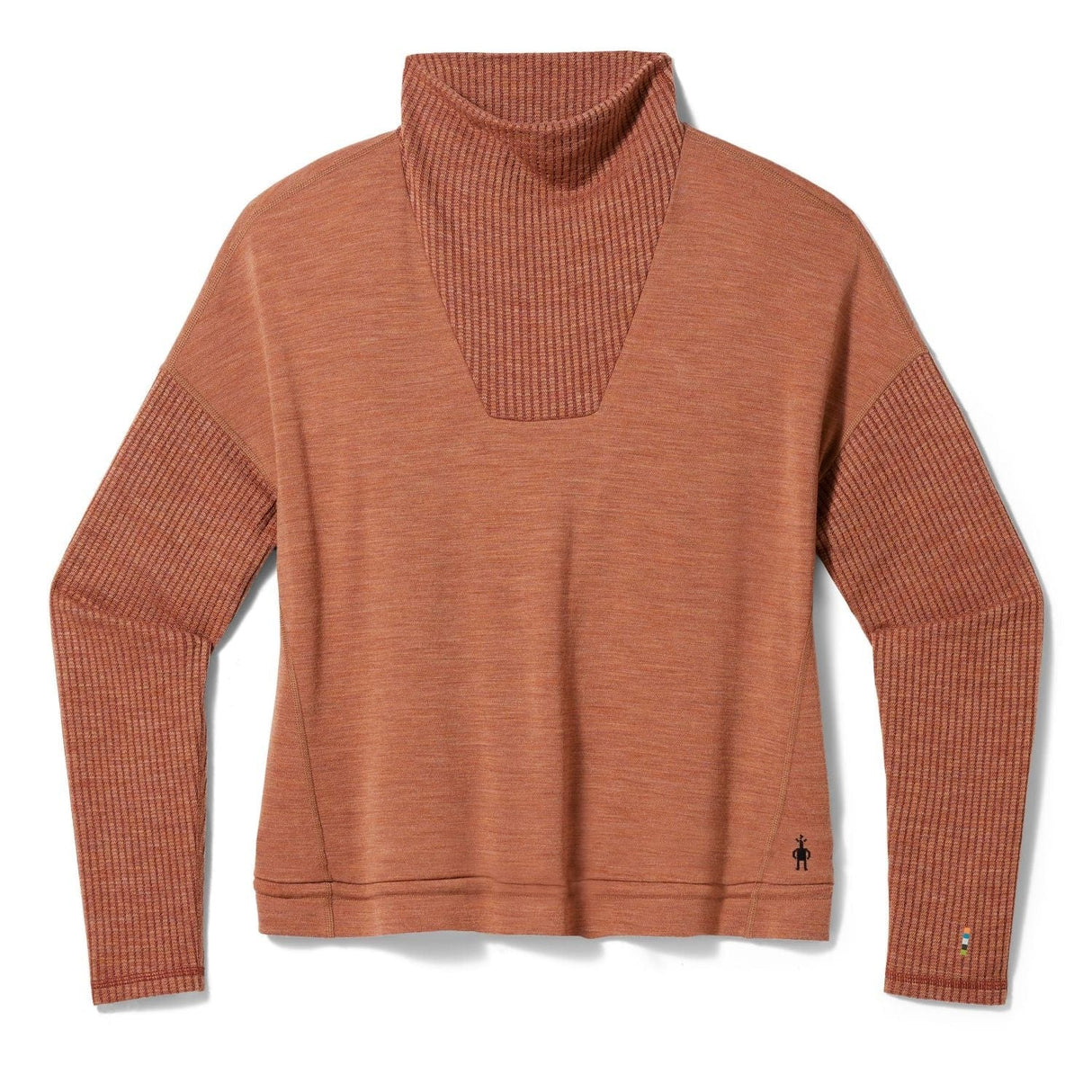 Smartwool Womens Thermal Merino Rib Top - Clearance - Small / Copper Heather