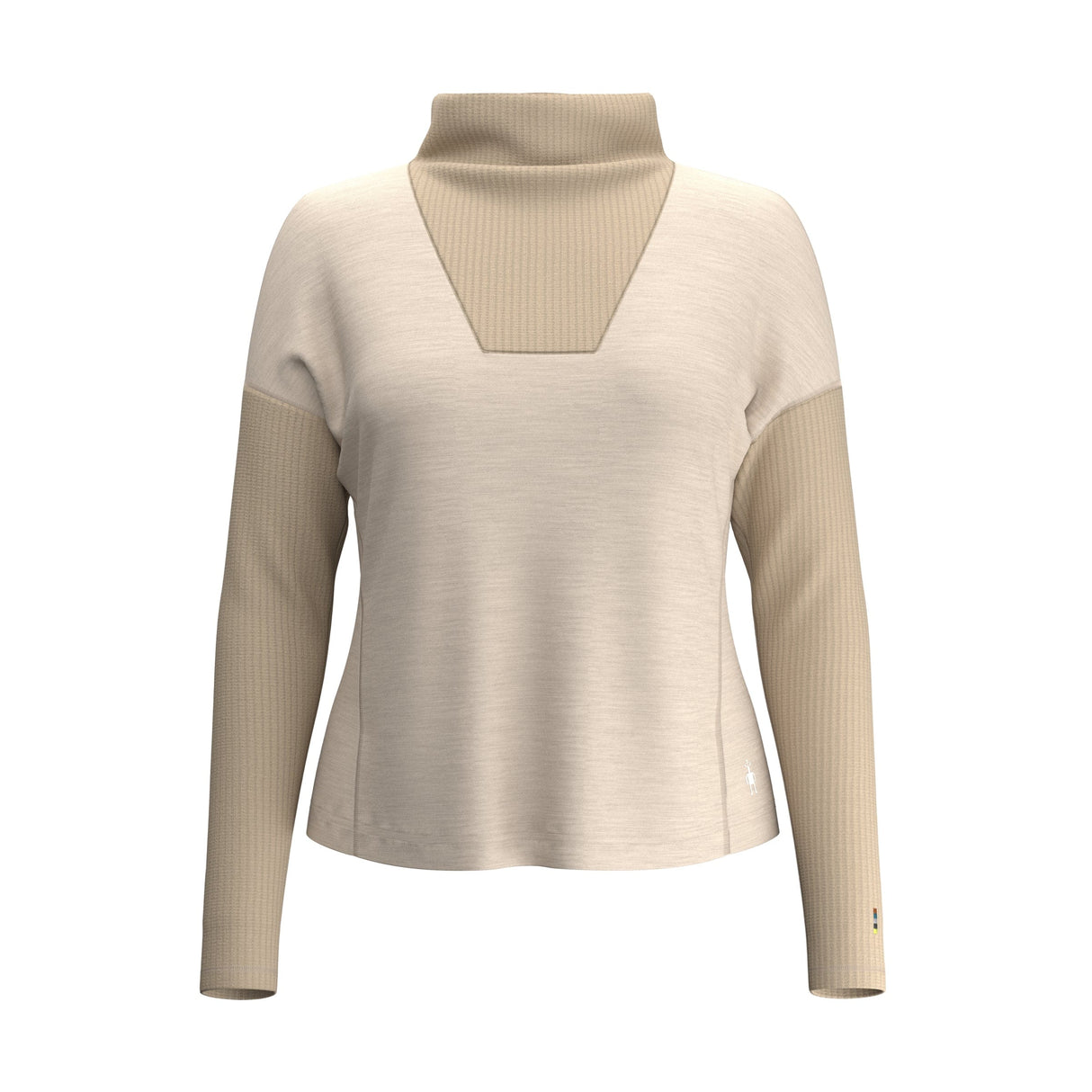Smartwool Womens Thermal Merino Rib Top - Clearance - Medium / Toasted Coconut Heather