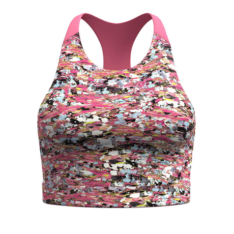 Smartwool Womens Active Crop Bra - Clearance  -  X-Small / Guava Pink Mica Stone
