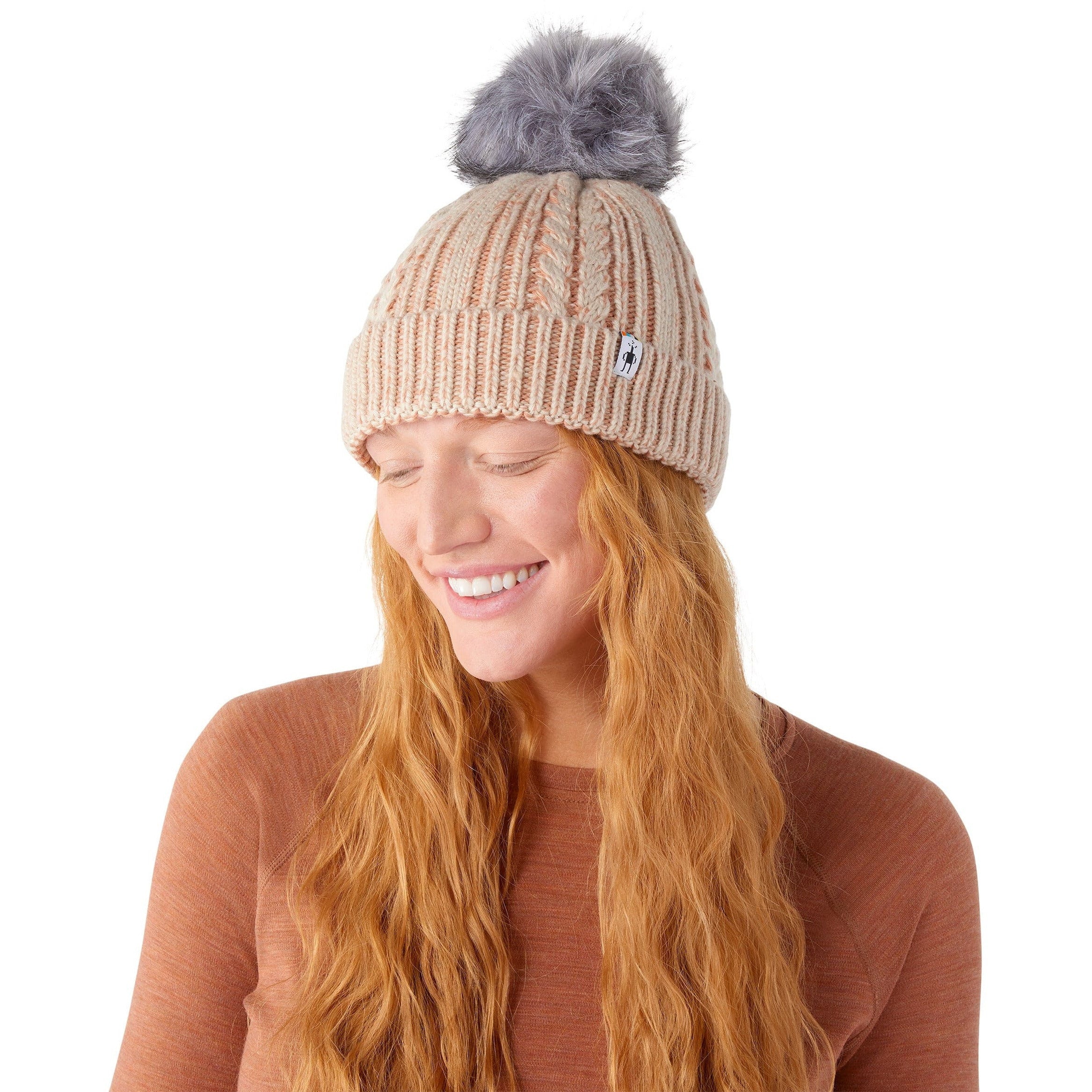 Smartwool Womens Ski Town Hat - Clearance  -  One Size Fits Most / Almond