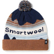 Smartwool Knit Winter Pattern Pom Beanie - Clearance  -  One Size Fits Most / Deep Navy Heather