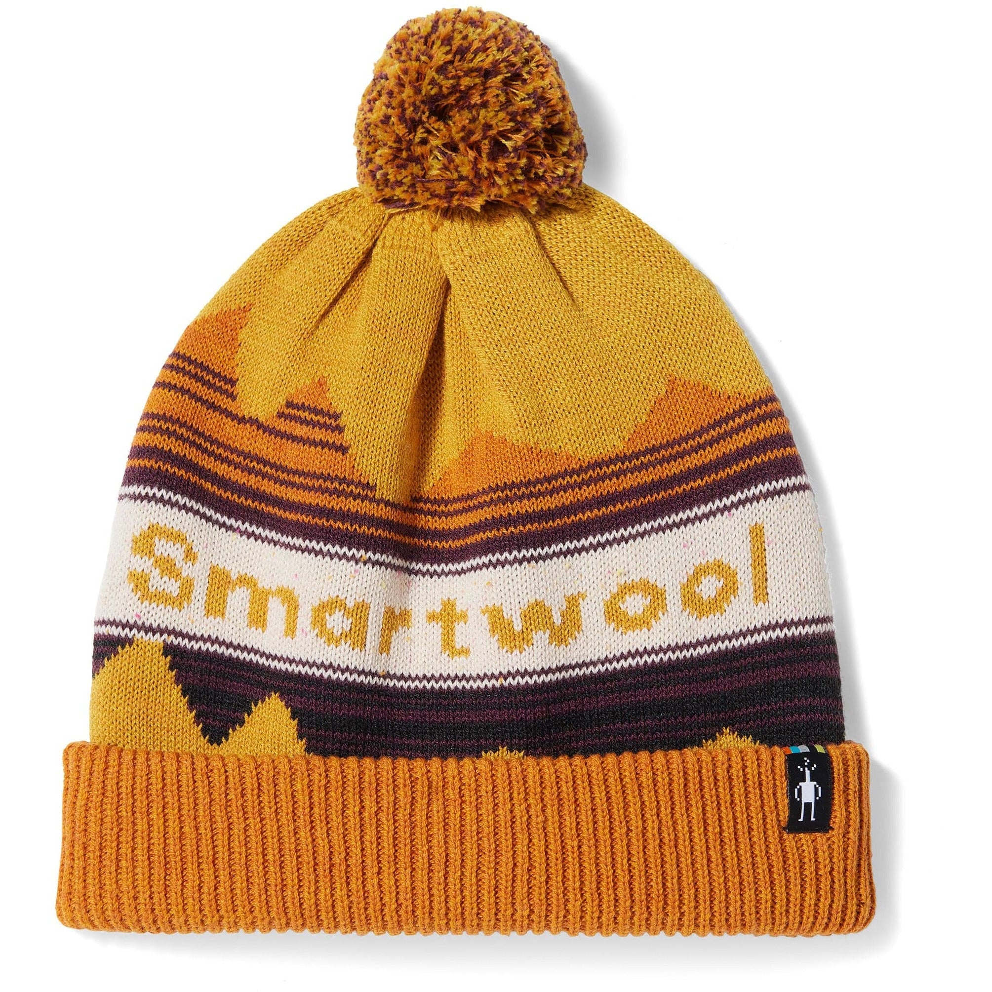 Smartwool Knit Winter Pattern Pom Beanie - Clearance  -  One Size Fits Most / Honey Gold Heather