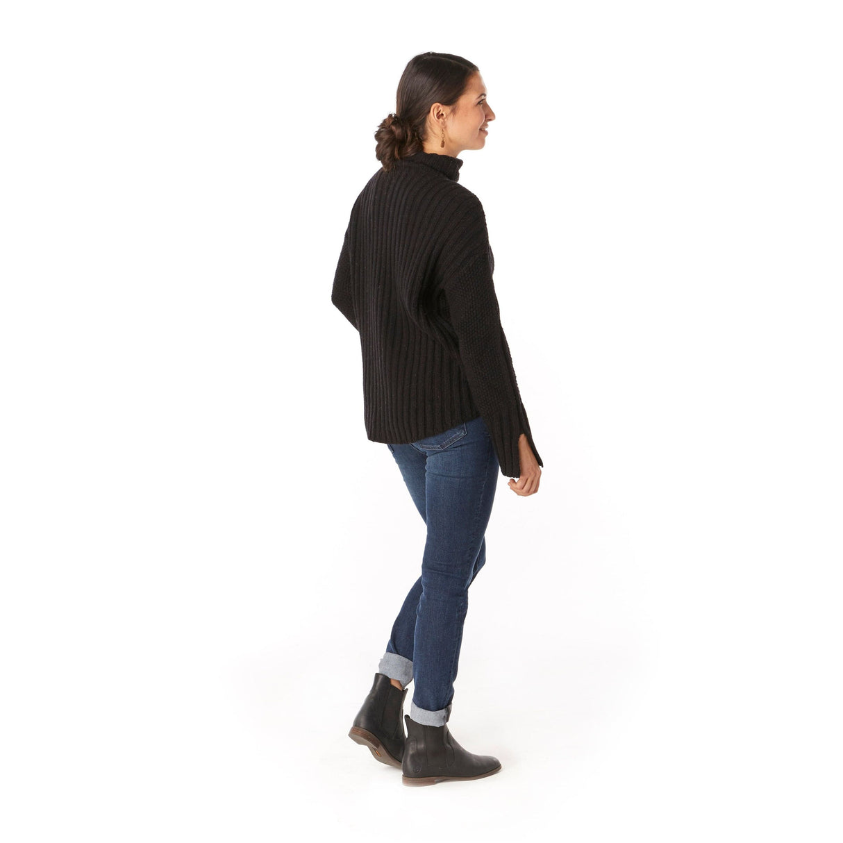 Smartwool Womens Spruce Creek Sweater - Clearance  -  Medium / Black