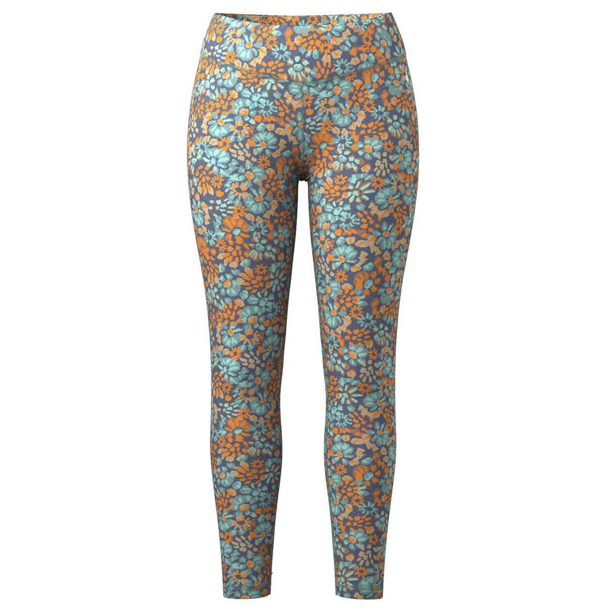 Smartwool Womens Classic Thermal Merino Base Layer Bottoms  -  X-Small / Pacific Blue Floral