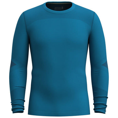 Smartwool Mens Intraknit Thermal Merino Base Layer Crew - Clearance  -  Medium / Nival Blue/Deep Navy