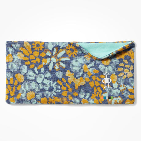 Smartwool Thermal Merino Reversible Headband  -  One Size Fits Most / Nightfall Blue Floral