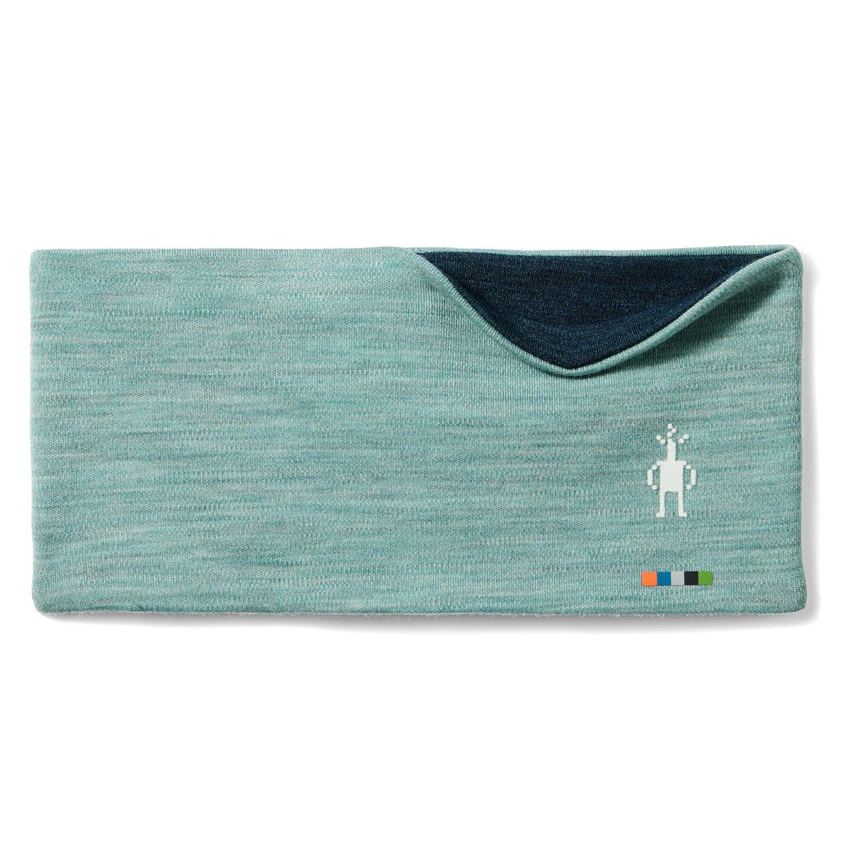 Smartwool Thermal Merino Reversible Headband  -  One Size Fits Most / Arctic Green/Twilight Blue