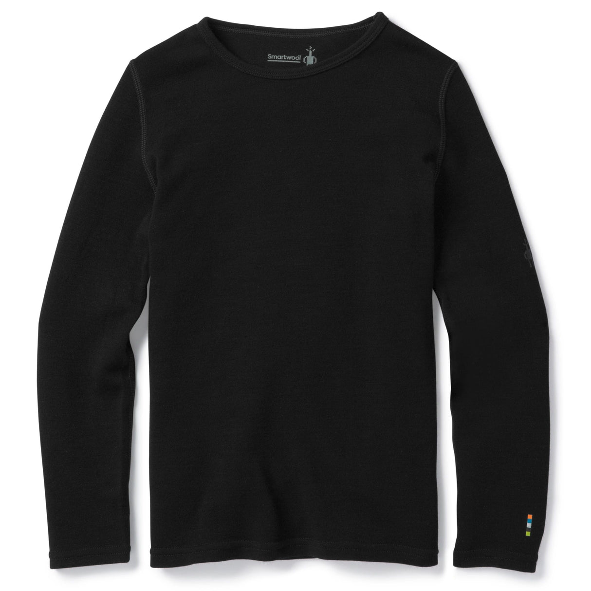 Smartwool Kids Classic Thermal Merino Base Layer Crew - XX-Small / Black