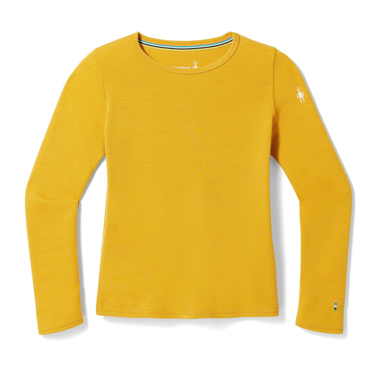 Smartwool Kids Classic Thermal Merino Base Layer Crew - Clearance  -  Medium / Honey Gold
