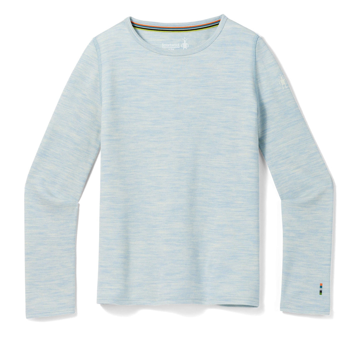 Smartwool Kids Classic Thermal Merino Base Layer Crew - Clearance  -  X-Small / Winter Sky Heather