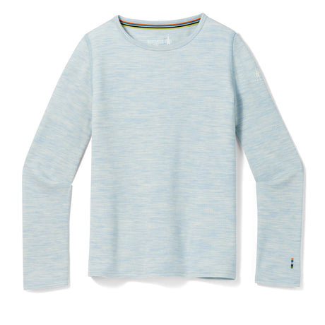 Smartwool Kids Classic Thermal Merino Base Layer Crew - Clearance  -  X-Small / Winter Sky Heather
