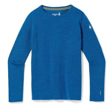 Smartwool Kids Classic Thermal Merino Base Layer Crew  -  XX-Small / Nival Blue Heather