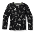 Smartwool Kids Classic Thermal Merino Base Layer Crew  -  XXS / Black Ski Day