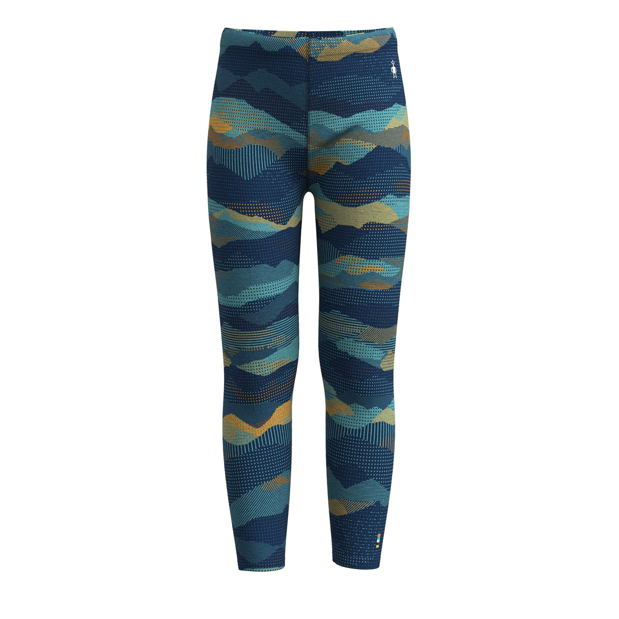 Smartwool Kids Classic Thermal Merino Base Layer Bottoms - Clearance  -  XX-Small / Blueberry Mountain Scape