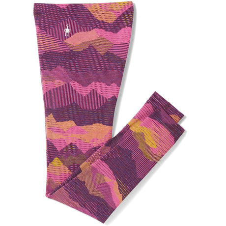 Smartwool Kids Classic Thermal Merino Base Layer Bottoms - Clearance  -  X-Large / Purple Iris Mtn Scape