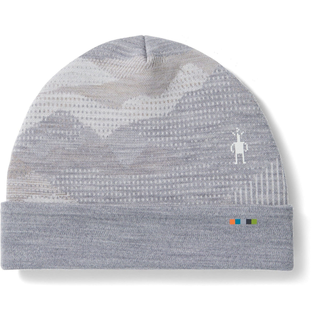 Smartwool Thermal Merino Reversible Cuffed Beanie  -  One Size Fits Most / Light Gray Mountain Scape