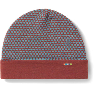 Smartwool Thermal Merino Reversible Cuffed Beanie  -  One Size Fits Most / Pecan Brown Dot