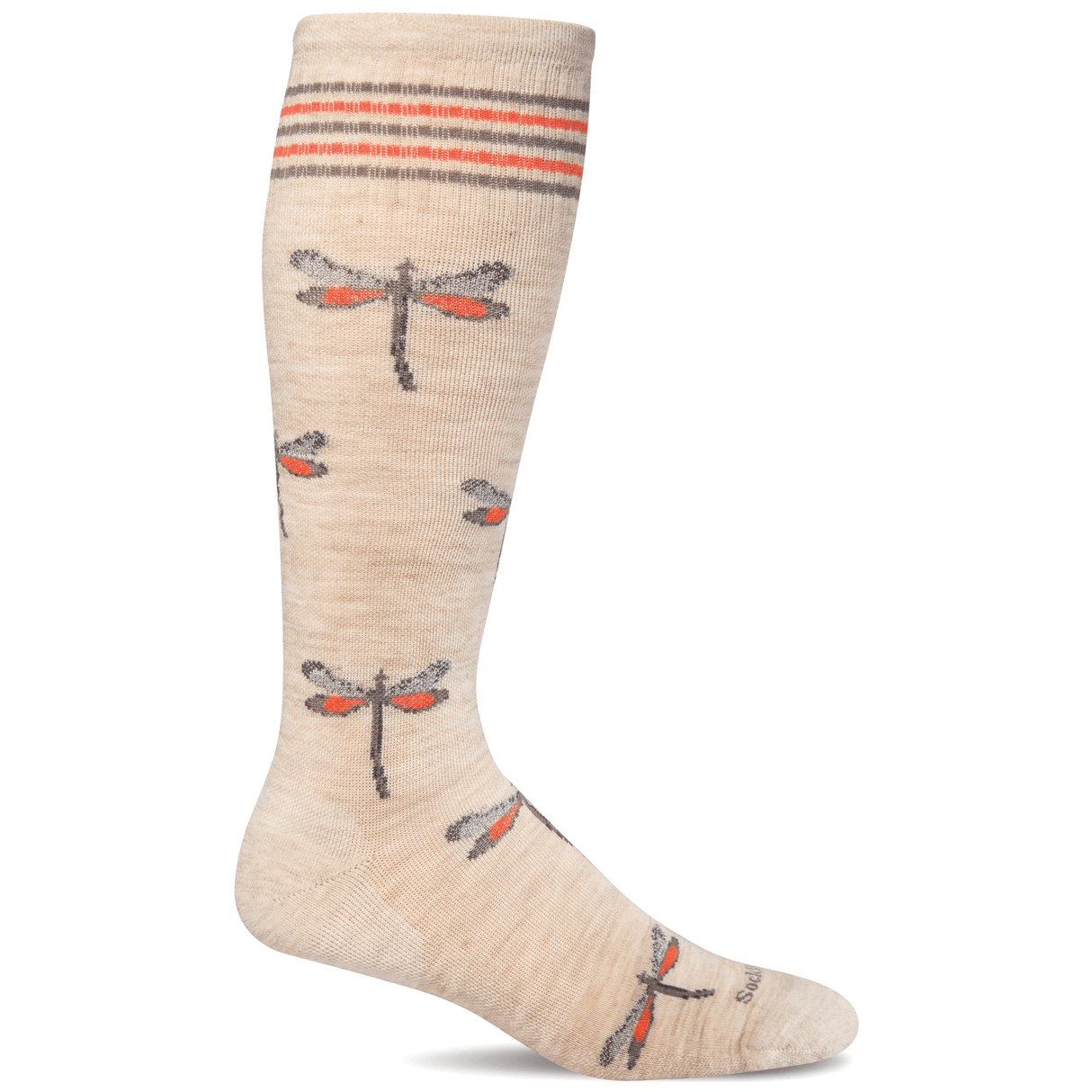 Sockwell Womens Dragonfly Moderate Compression Socks  -  Small/Medium / Barley Sparkle