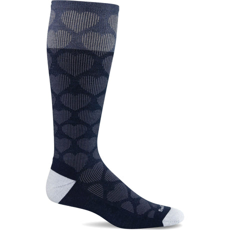 Sockwell Womens Heart Throb Moderate Compression Knee High Socks  -  Small/Medium / Navy