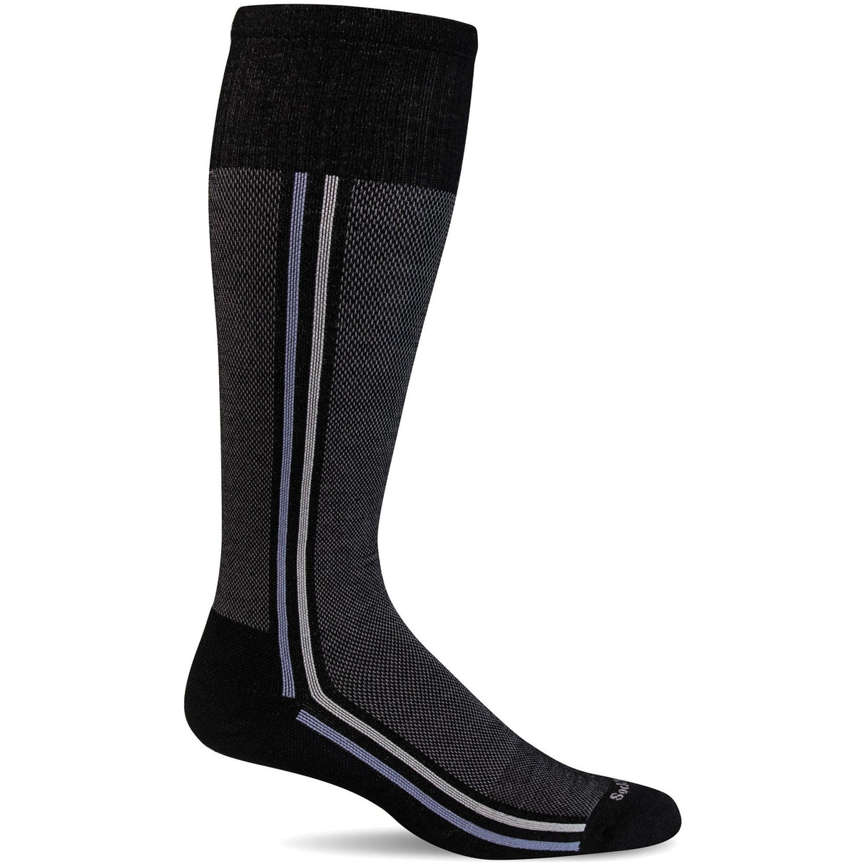 Sockwell Mens Retro Race Moderate Compression Socks  -  Medium/Large / Black