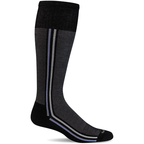 Sockwell Mens Retro Race Moderate Compression Socks  -  Medium/Large / Black
