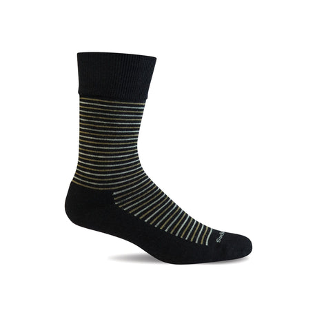Sockwell Mens Kickback Relaxed Fit Crew Socks  -  Medium/Large / Black