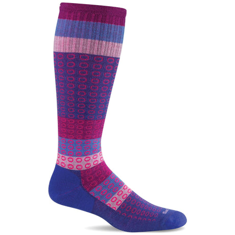 Sockwell Womens Full Circle Wide Calf Fit Moderate Compression Socks  -  Small/Medium / Hyacinth
