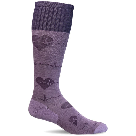 Sockwell Womens Heartbeat Moderate Compression Socks  -  Small/Medium / Lavender