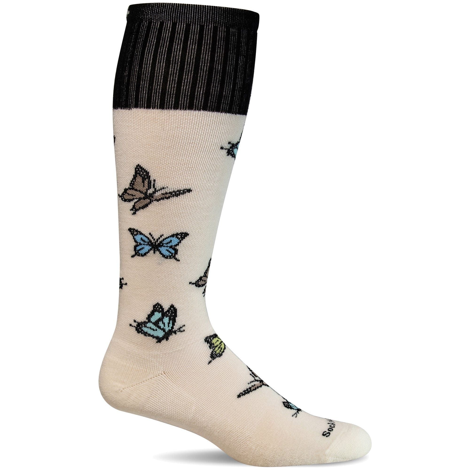 Sockwell Womens Flutter Firm Compression Socks  -  Small/Medium / Natural