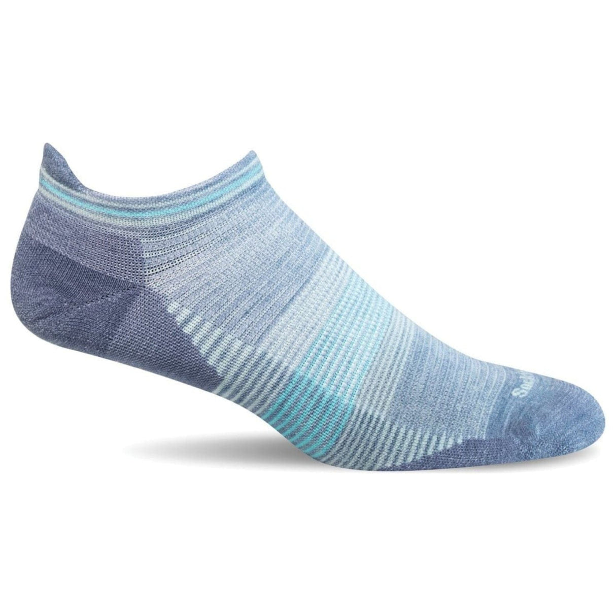 Sockwell Womens Cadence Micro Moderate Compression Socks - Small/Medium / Bluestone