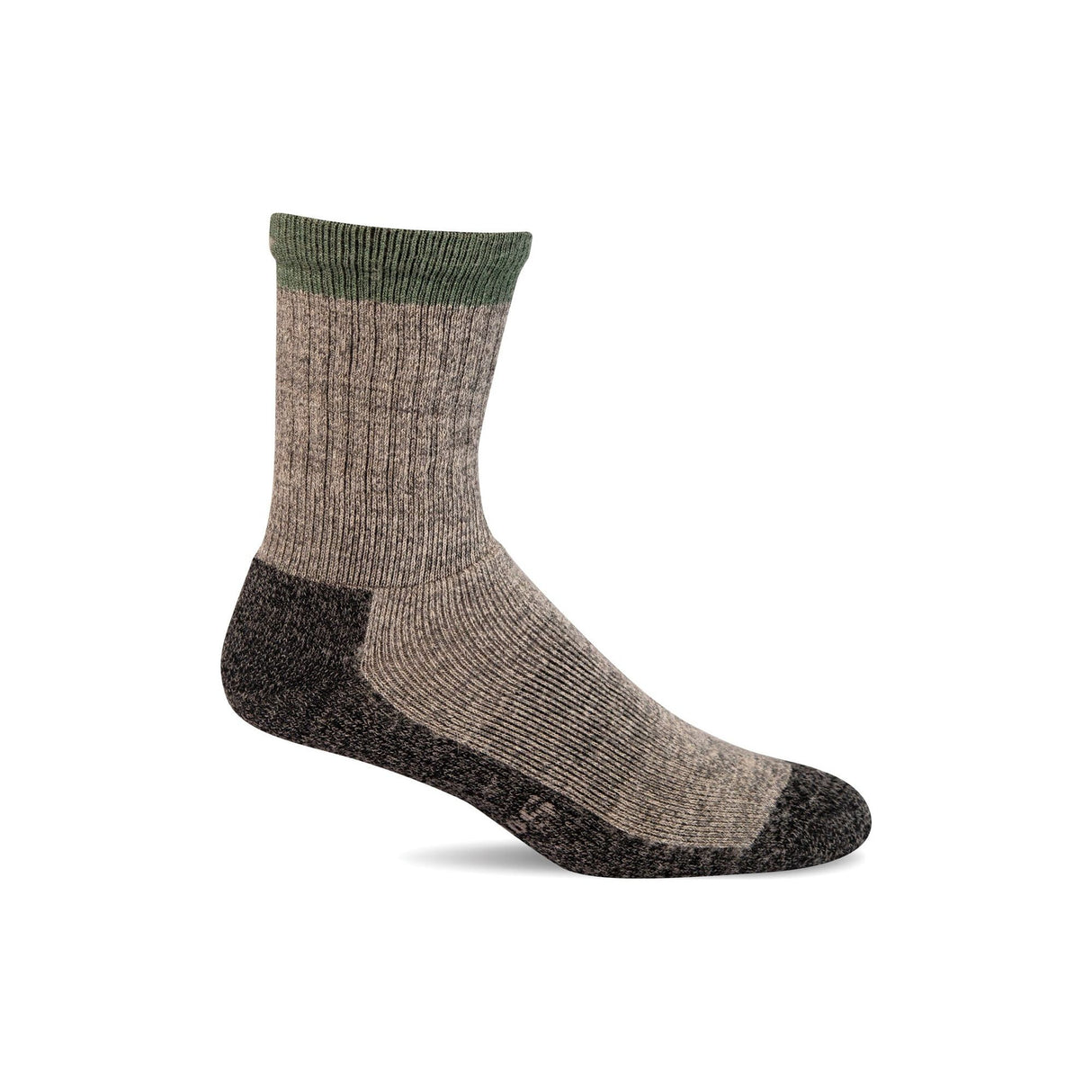 Sockwell Mens Trail Blazer Moderate Compression Crew Socks  -  Medium/Large / Gray