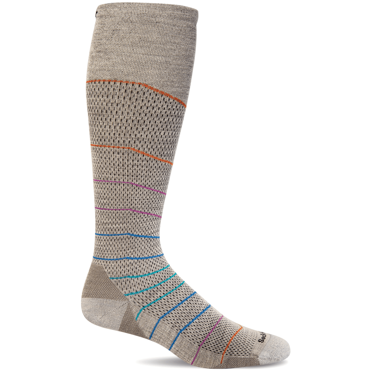 Sockwell Womens Interval Firm Compression Knee-High Socks - Small/Medium / Natural