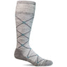 Sockwell Womens Elevation Firm Compression Knee High Socks  -  Small/Medium / Light Gray