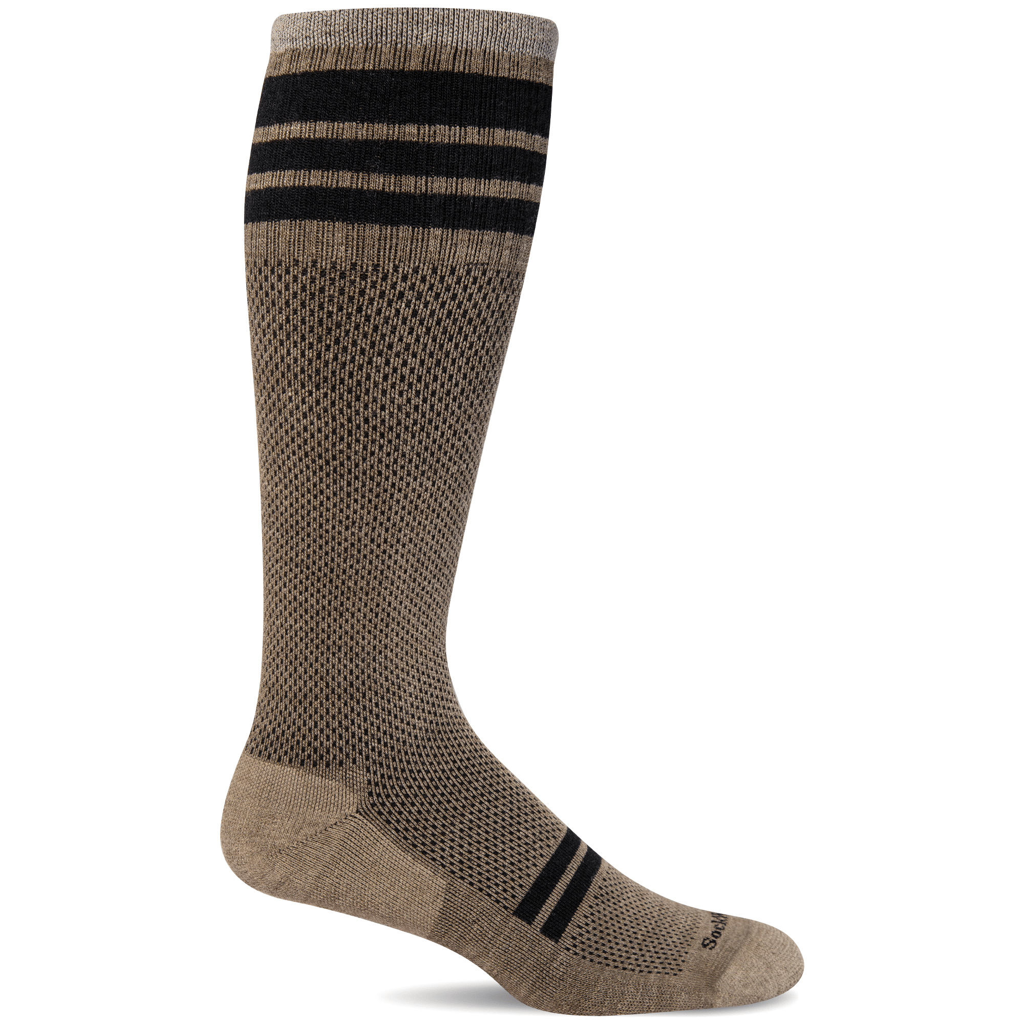 Sockwell Mens Speedway Firm Compression Socks  -  Medium/Large / Khaki