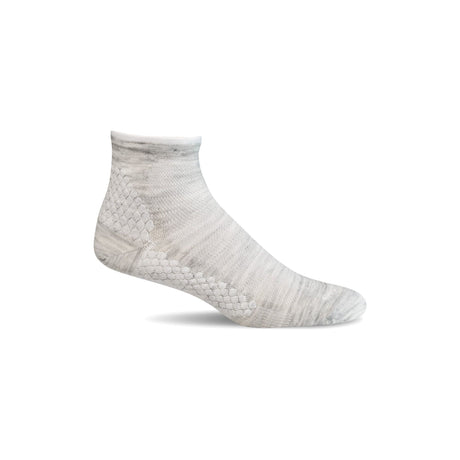 Sockwell Mens Plantar Sport Firm Compression Quarter Socks  -  Medium/Large / Ash