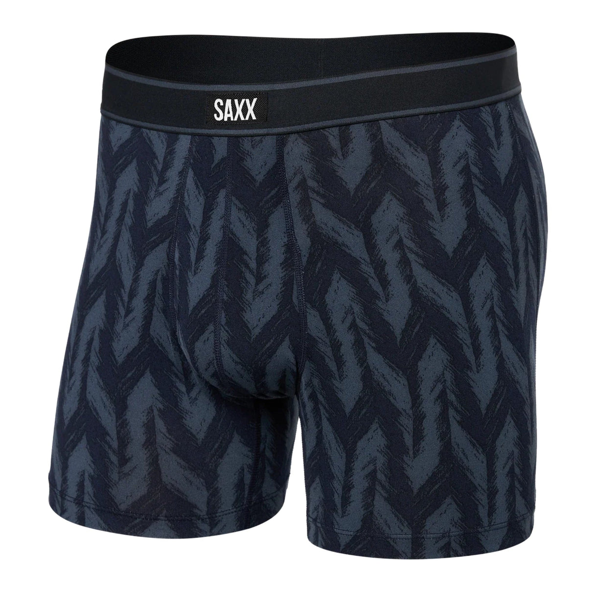 SAXX Daytripper Comfort Stretch Boxer Brief - Small / Ikat Chevron - Deep Navy