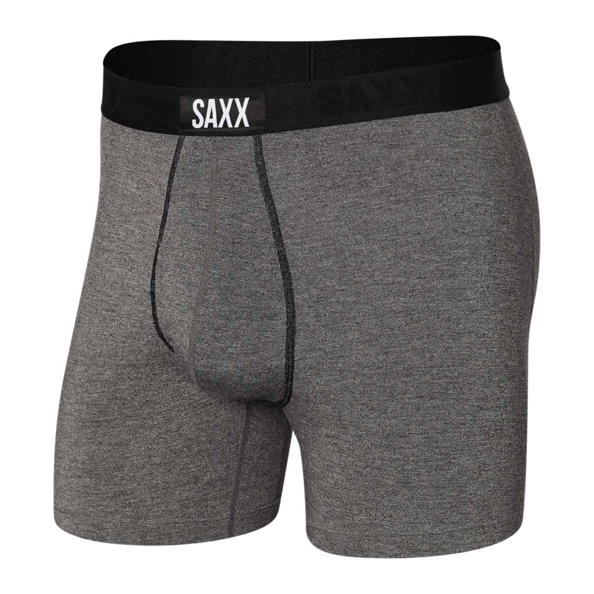 SAXX Mens Ultra Super Soft Boxer Brief  -  Small / Salt & Pepper