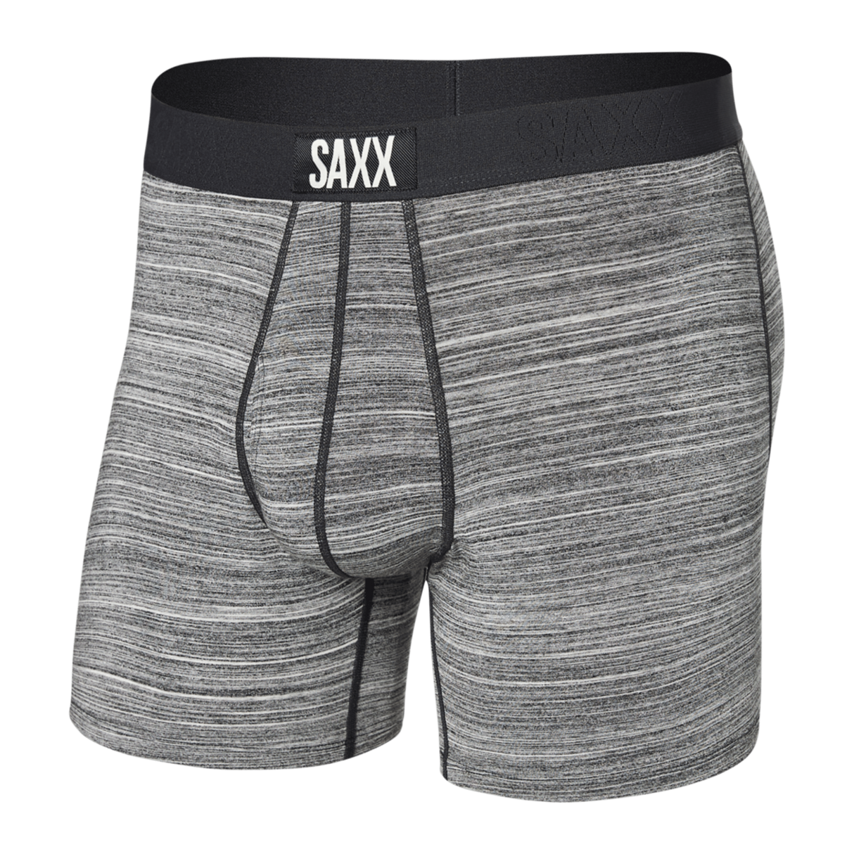 SAXX Mens Ultra Super Soft Boxer Brief  -  X-Small / Spacedye Heather-Gray