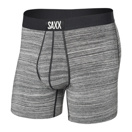 SAXX Mens Ultra Super Soft Boxer Brief  -  X-Small / Spacedye Heather-Gray
