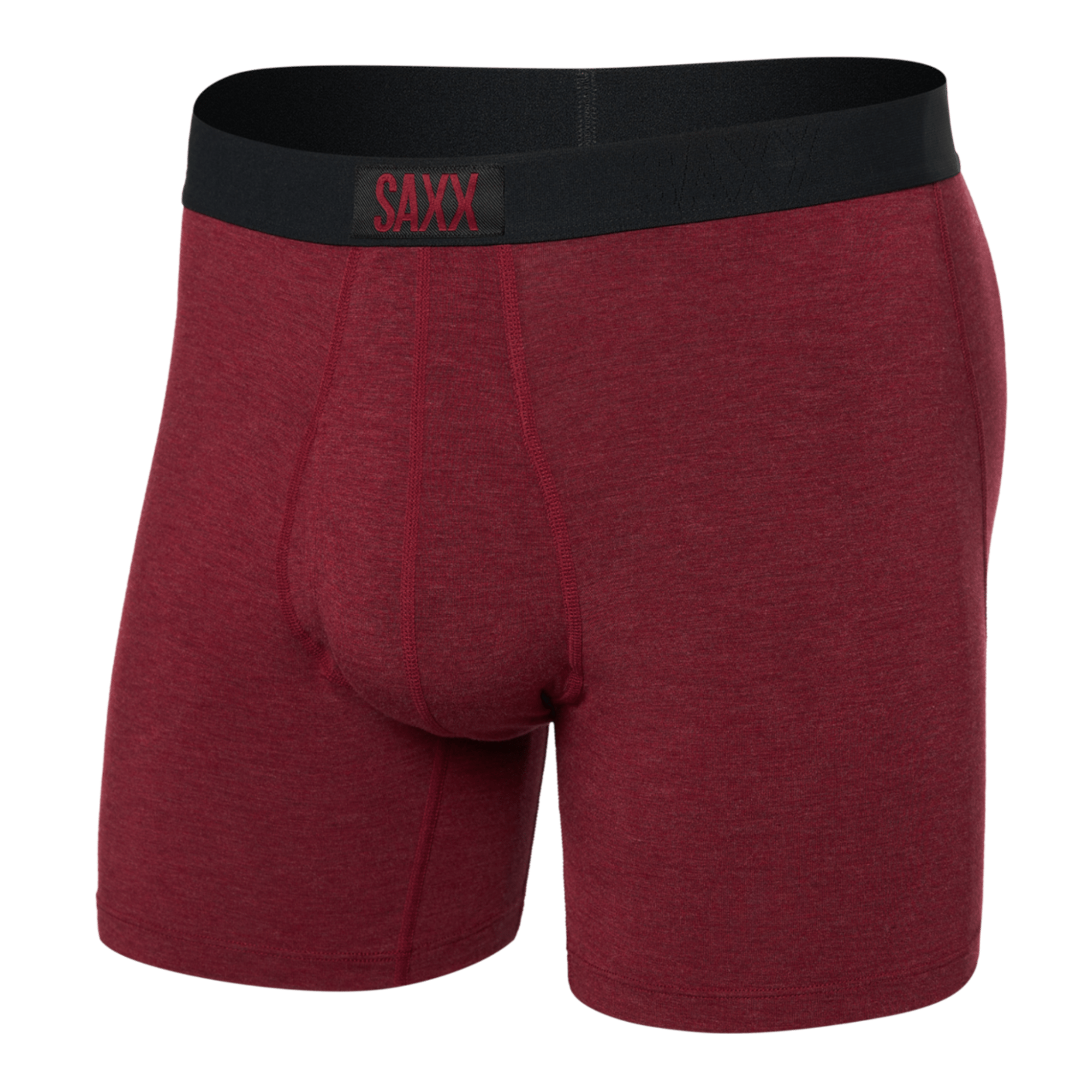 SAXX Mens Ultra Super Soft Boxer Brief  -  Small / Tibetan Red Heather