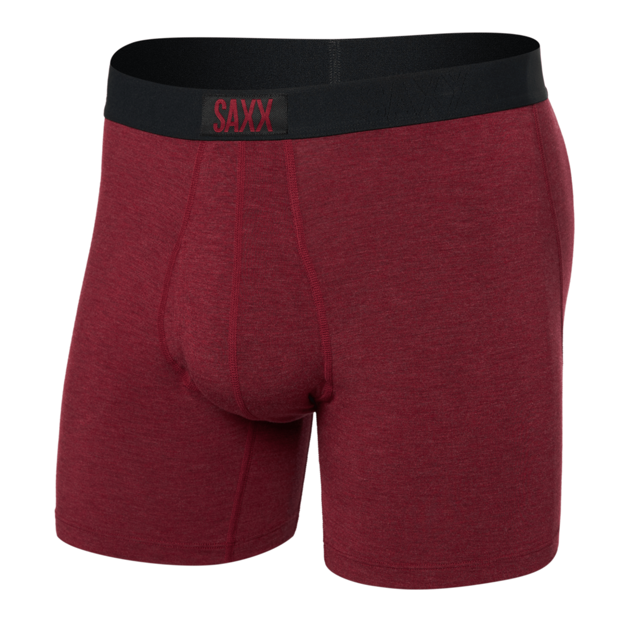 SAXX Mens Ultra Super Soft Boxer Brief  -  Small / Tibetan Red Heather