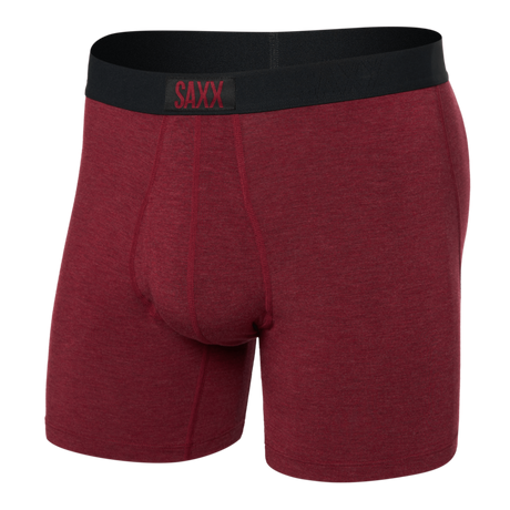 SAXX Mens Ultra Super Soft Boxer Brief  -  Small / Tibetan Red Heather