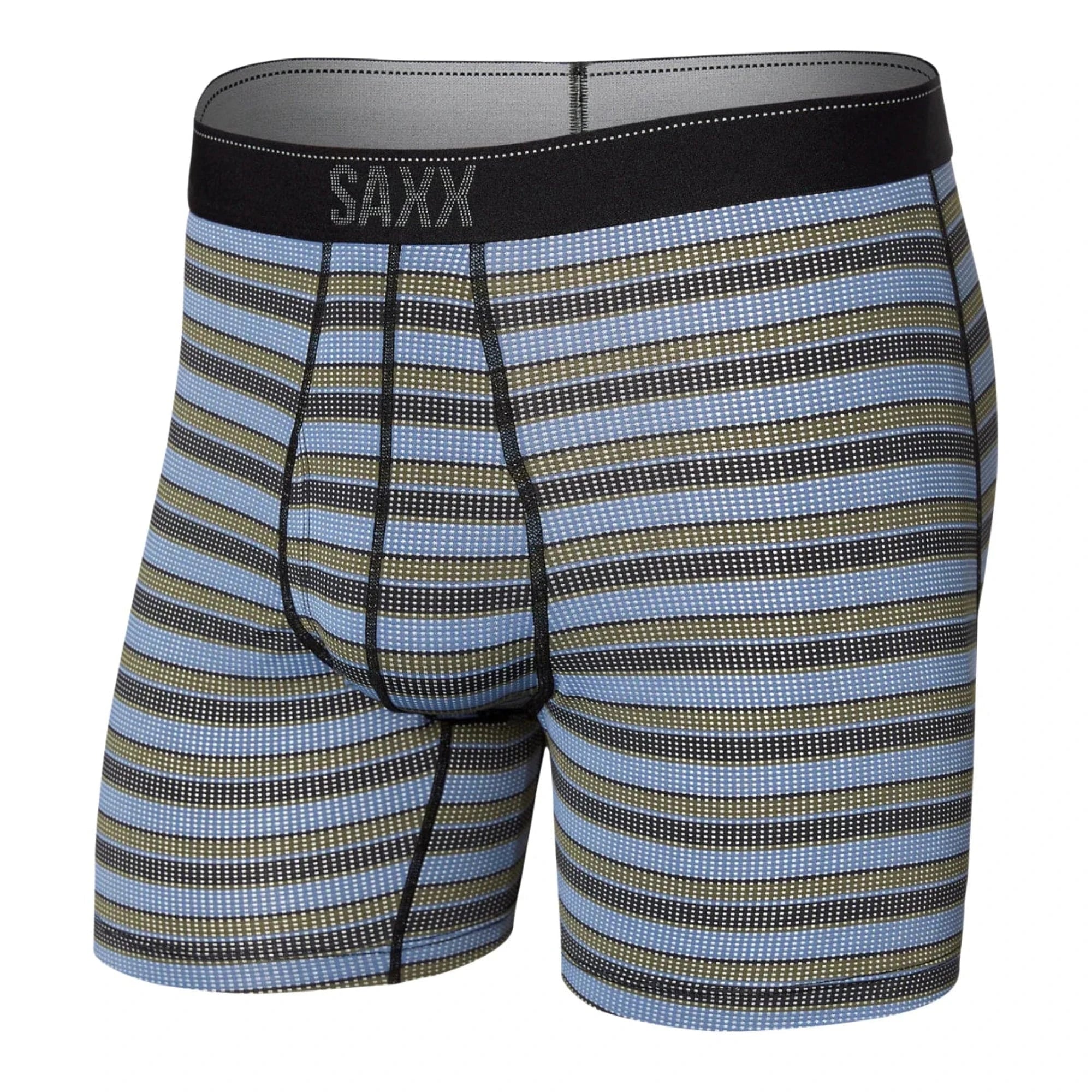 SAXX Mens Quest 2.0 Boxer Fly  -  X-Small / Solar Stripe Twilight