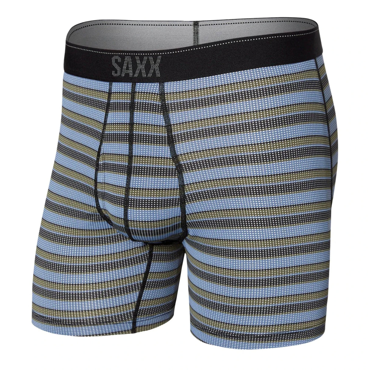 SAXX Mens Quest 2.0 Boxer Fly  -  X-Small / Solar Stripe Twilight