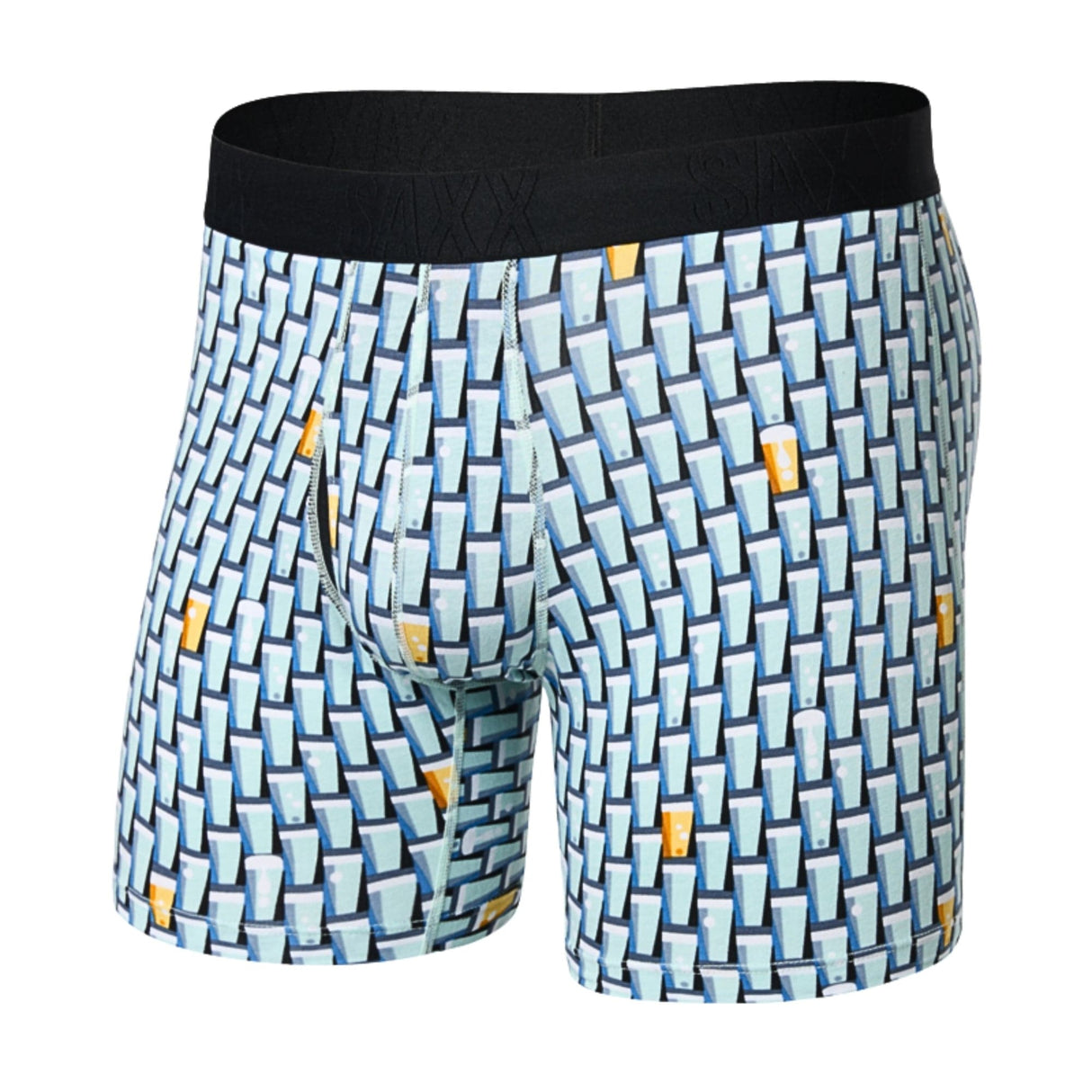 SAXX DropTemp Cooling Cotton Boxer Brief - Small / Grab a Beer - Multi