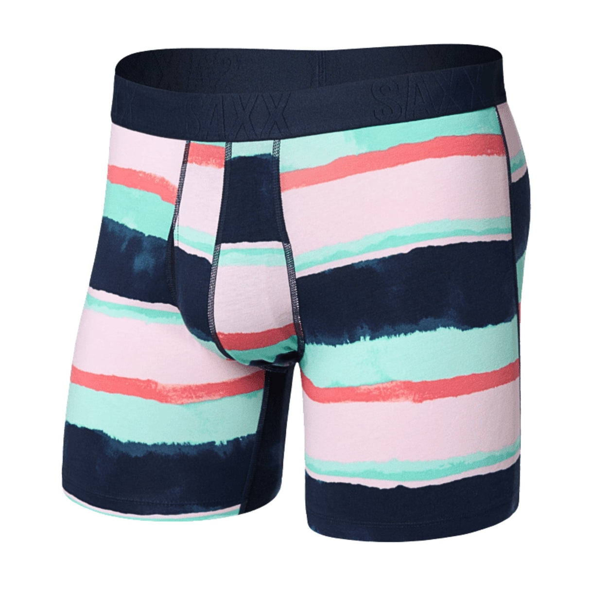 SAXX DropTemp Cooling Cotton Boxer Brief - Small / H20 Stripe - Multi