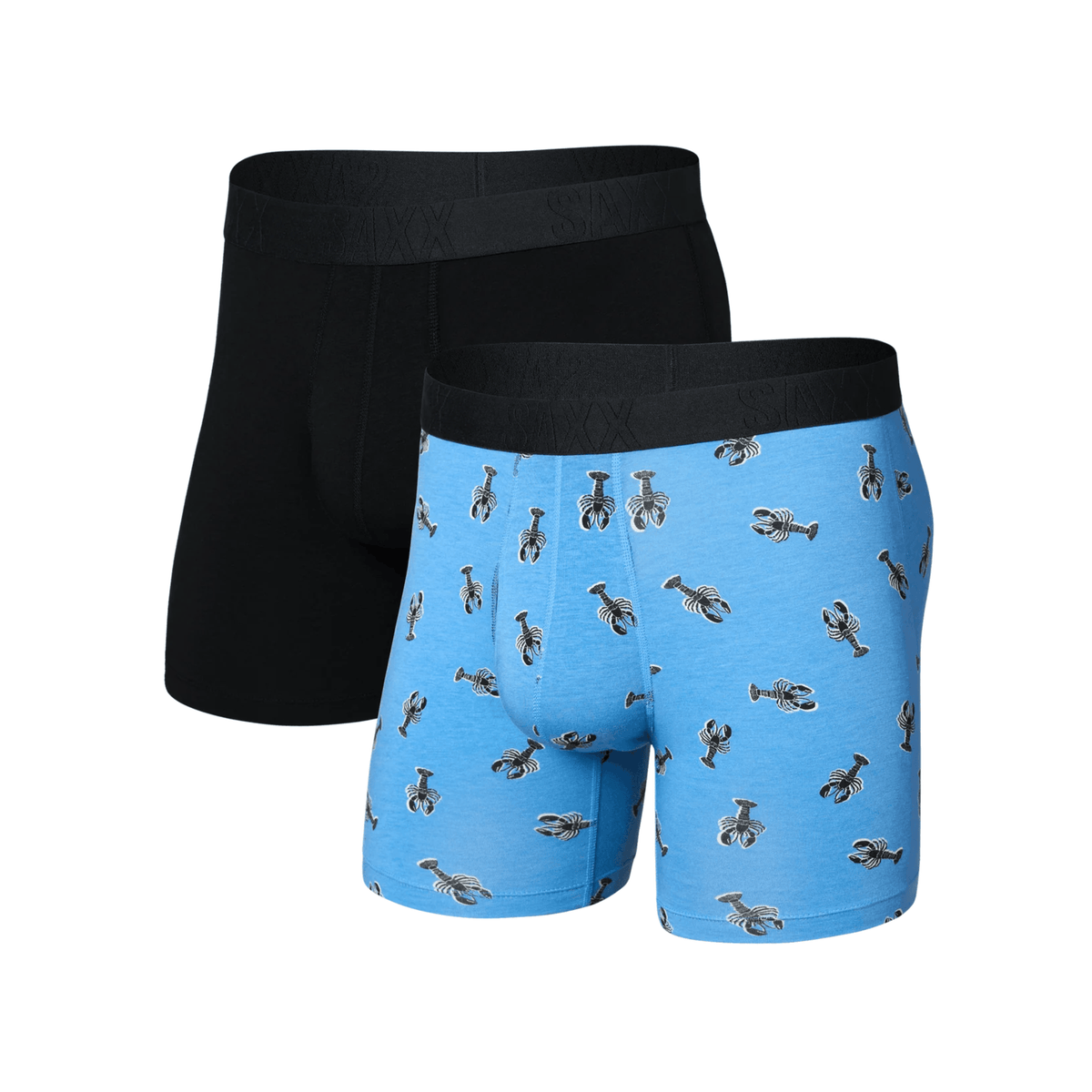SAXX Mens Droptemp Cooling Cotton Boxer Brief Fly 2-Pack