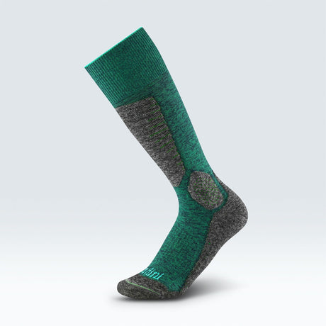 Gordini Womens Sterling Heavyweight Over-the-Calf Ski Socks  -  Small / Spruce Gray