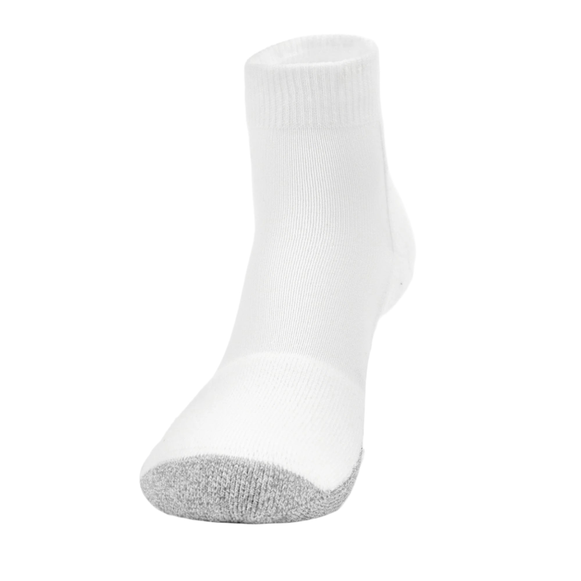 Thorlo Tennis Light Cushion Ankle Socks  -  Small / White with Logo